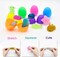 24Pcs PreFilled Easter Eggs with Glitter Mochi Squishy for Kids Easter Eggs Hunt
